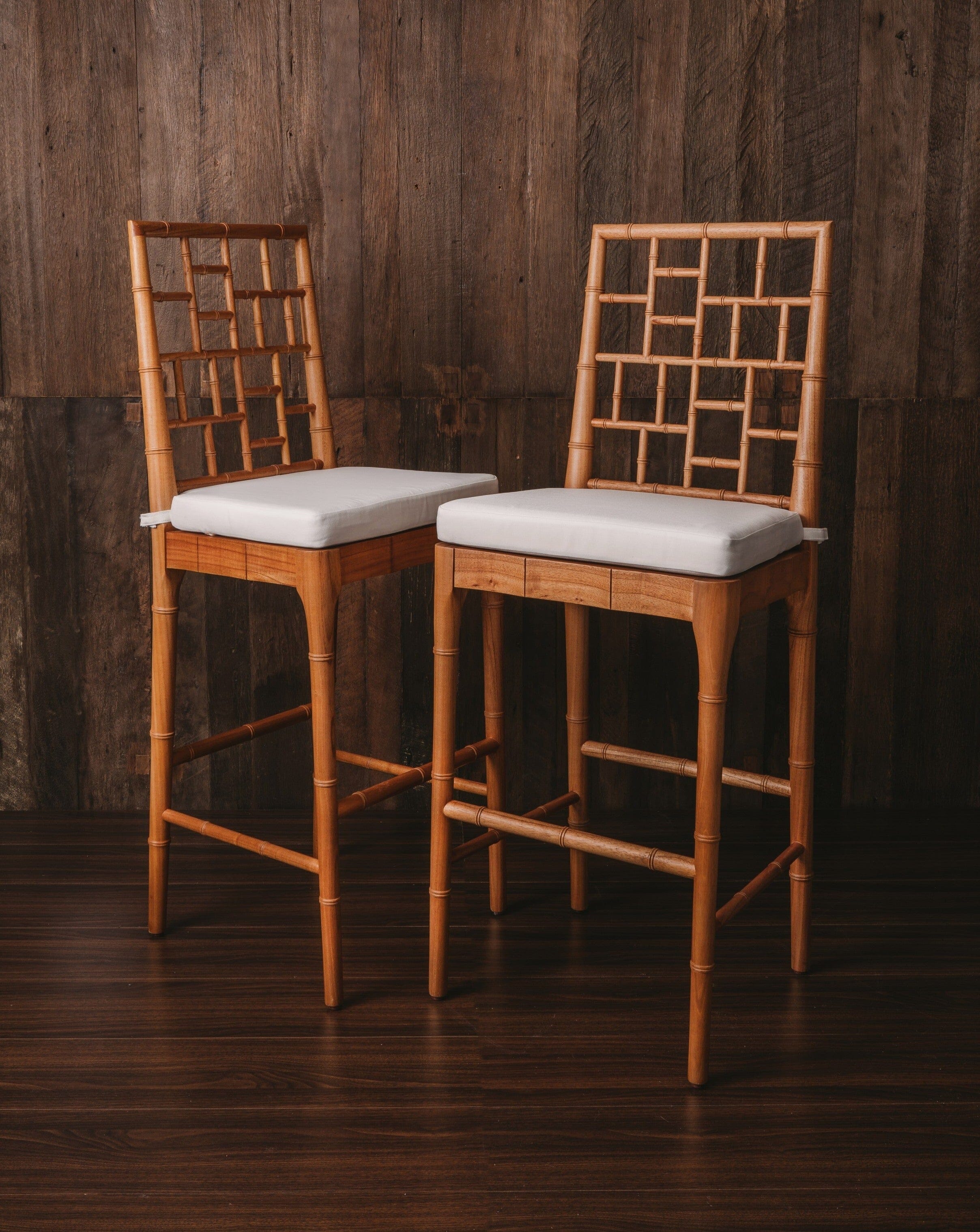 Chippendale rattan counter discount stool