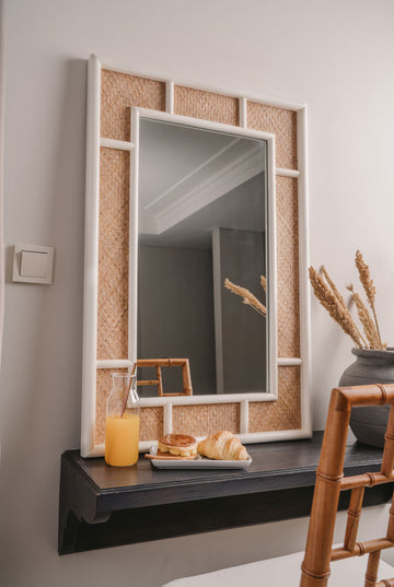 Hampton Mirror | Rattan Woven Mirror Bothwell Furniture 
